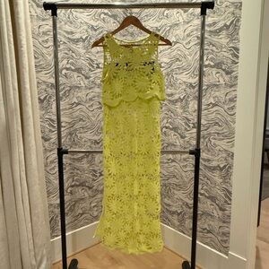 Maaji Vibrant Yellow Lace Maxi Dress